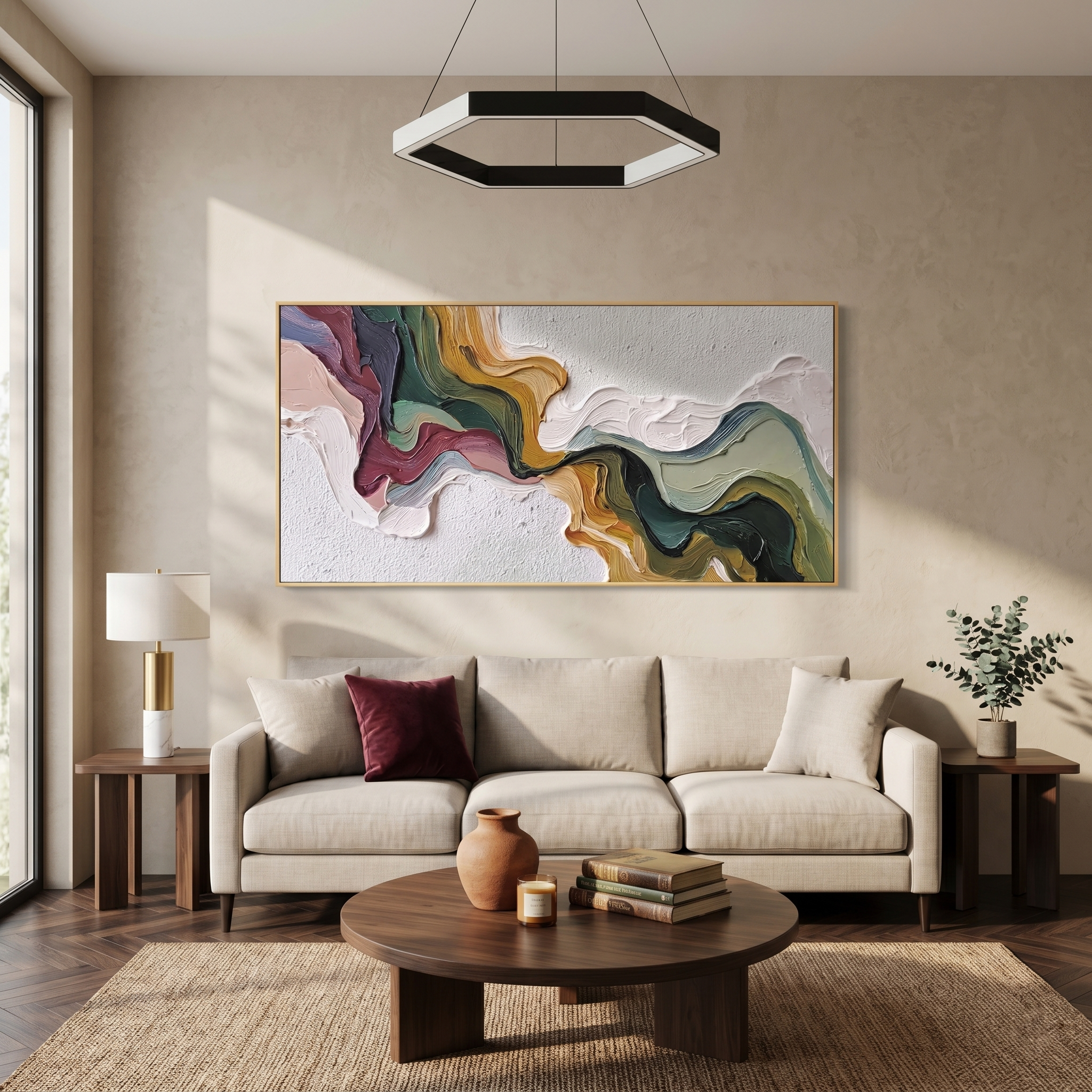 Earth's Veins Hand-Painted Art